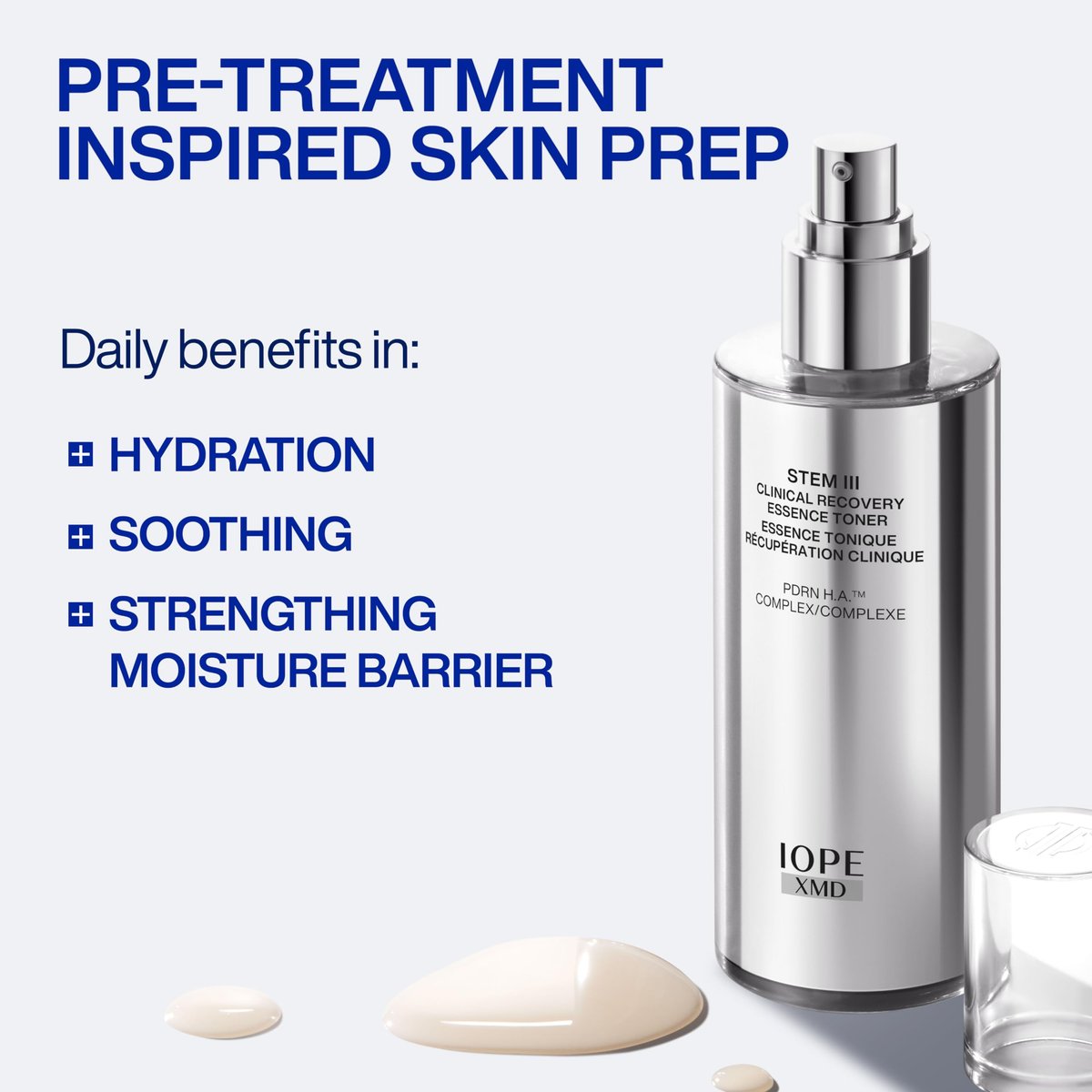 IOPE XMD Stem III Clinical Recovery Essence Toner - Hydrating & Soothing Face Prep with PDRN and Hyaluronic Acid, 5.07 fl. oz. Avelisse