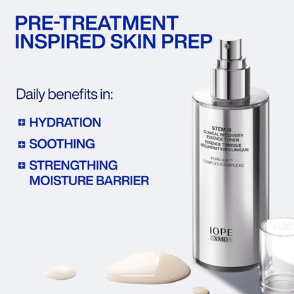 IOPE XMD Stem III Clinical Recovery Essence Toner - Hydrating & Soothing Face Prep with PDRN and Hyaluronic Acid, 5.07 fl. oz. Avelisse