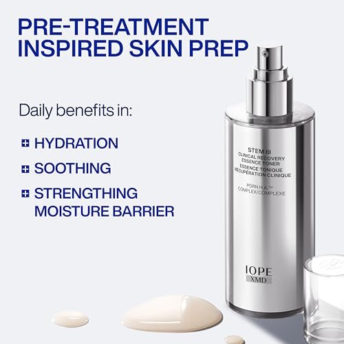 IOPE XMD Stem III Clinical Recovery Essence Toner - Hydrating & Soothing Face Prep with PDRN and Hyaluronic Acid, 5.07 fl. oz. Avelisse