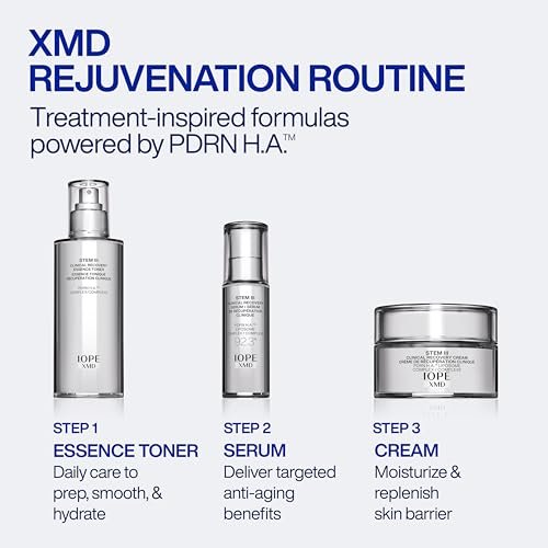 IOPE XMD Stem III Clinical Recovery Essence Toner - Hydrating & Soothing Face Prep with PDRN and Hyaluronic Acid, 5.07 fl. oz. Avelisse