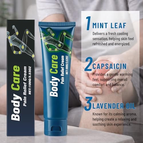 2 Pack Neuropathy Relief Cream with Capsaicin, Mint & Lavender Oil - Cooling & Soothing Formula for Skin Discomfort, Lightweight & Non-Greasy Avelisse