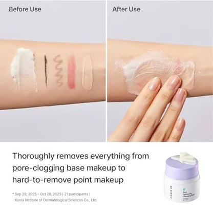 REJURAN Pore Tightening Cleansing Balm with PDRx & c-PDRN – 50ml Deep Makeup & Blackhead Remover, Salmon DNA & Tannin Complex, 3-Step Transforming Balm, Fragrance-Free Avelisse