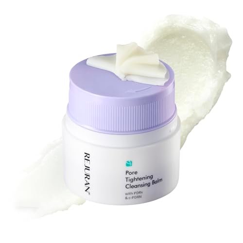 REJURAN Pore Tightening Cleansing Balm with PDRx & c-PDRN – 50ml Deep Makeup & Blackhead Remover, Salmon DNA & Tannin Complex, 3-Step Transforming Balm, Fragrance-Free Avelisse