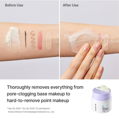 REJURAN Pore Tightening Cleansing Balm with PDRx & c-PDRN – 50ml Deep Makeup & Blackhead Remover, Salmon DNA & Tannin Complex, 3-Step Transforming Balm, Fragrance-Free Avelisse