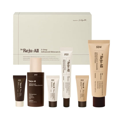 Dr.Reju-All Advanced Skincare System - Complete Gift Set with HPR Retinol Serum, PDRN Cream, Ceramide Barrier Cream - Korean Skin Care Set, Travel Size Included - Daily Anti-Aging Skincare Routine Avelisse