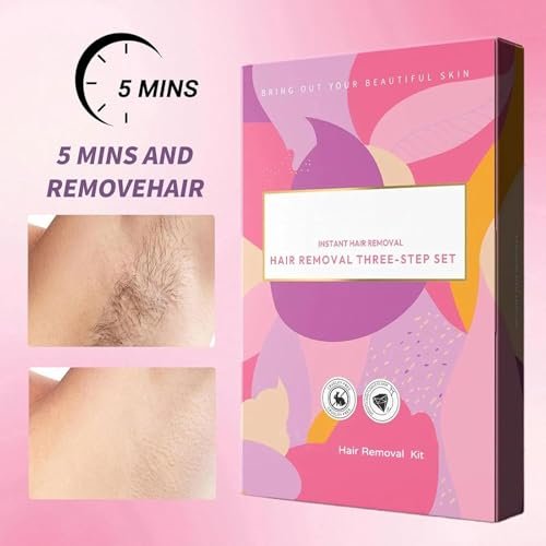 Ayland Gentle Painless Hair Remover Cream for Face - Hair Removal Trilogy Kit with Cream, Smoothing Gel & Hydration Lotion, Moisturizing Formula for All Skin Types, 1.7 Fl Oz Avelisse