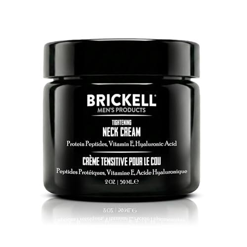Brickell Men's Tightening Neck Cream for Men, Natural and Organic, Firming and Anti-Wrinkle, Unscented, 2 oz Avelisse