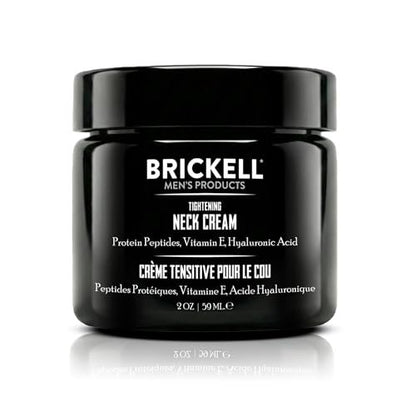 Brickell Men's Tightening Neck Cream for Men, Natural and Organic, Firming and Anti-Wrinkle, Unscented, 2 oz Avelisse