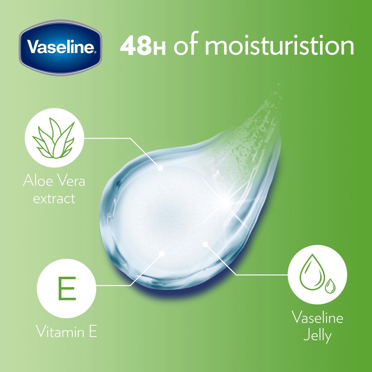 Vaseline Lip Therapy Aloe Vera Stick – 48 Hour Hydration, 2 Count - görsel 7