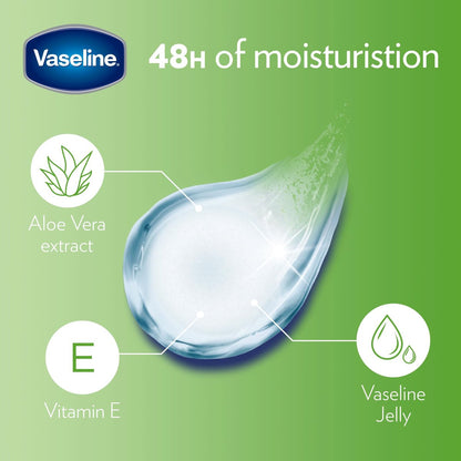 Vaseline Lip Therapy Aloe Vera Stick – 48 Hour Hydration, 2 Count