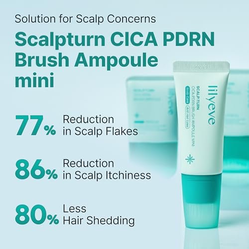 lilyeve SCALPTURN Cica PDRN Scalp Serum with Built-in Brush – Strengthen Hair Roots, Soothe Itchy Scalp, Hydrate Dry Scalp – Korean Hair Care, 1.01 fl oz Avelisse