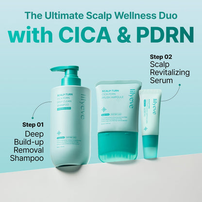 lilyeve SCALPTURN Cica PDRN Scalp Serum with Built-in Brush – Strengthen Hair Roots, Soothe Itchy Scalp, Hydrate Dry Scalp – Korean Hair Care, 1.01 fl oz Avelisse