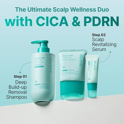 lilyeve SCALPTURN Cica PDRN Scalp Serum with Built-in Brush – Strengthen Hair Roots, Soothe Itchy Scalp, Hydrate Dry Scalp – Korean Hair Care, 1.01 fl oz Avelisse