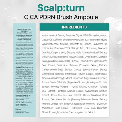 lilyeve SCALPTURN Cica PDRN Scalp Serum with Built-in Brush – Strengthen Hair Roots, Soothe Itchy Scalp, Hydrate Dry Scalp – Korean Hair Care, 1.01 fl oz Avelisse