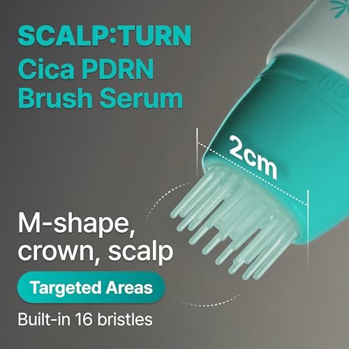 lilyeve SCALPTURN Cica PDRN Scalp Serum with Built-in Brush – Strengthen Hair Roots, Soothe Itchy Scalp, Hydrate Dry Scalp – Korean Hair Care, 1.01 fl oz Avelisse