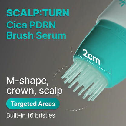 lilyeve SCALPTURN Cica PDRN Scalp Serum with Built-in Brush – Strengthen Hair Roots, Soothe Itchy Scalp, Hydrate Dry Scalp – Korean Hair Care, 1.01 fl oz Avelisse
