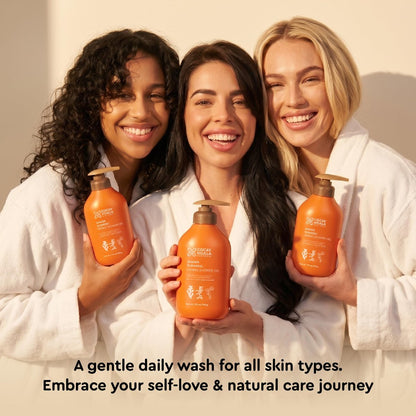 Turmeric Exfoliating Body Wash with Ginger & Centella – Gentle Shower Gel for Sensitive Skin, Moisturizing Deep Cleansing, Paraben & Silicone Free, 17.64 oz Avelisse
