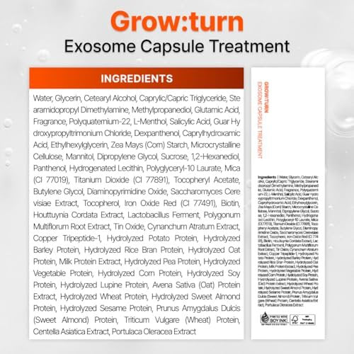 lilyeve GROWTURN Capsule Treatment – Squalane & Exosome Hair Growth Mask for Damaged Hair, Korean Scalp Treatment, Sulfate & Silicone Free, 7.78 fl oz Avelisse