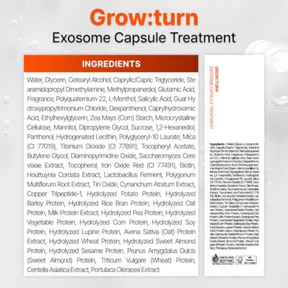 lilyeve GROWTURN Capsule Treatment – Squalane & Exosome Hair Growth Mask for Damaged Hair, Korean Scalp Treatment, Sulfate & Silicone Free, 7.78 fl oz Avelisse