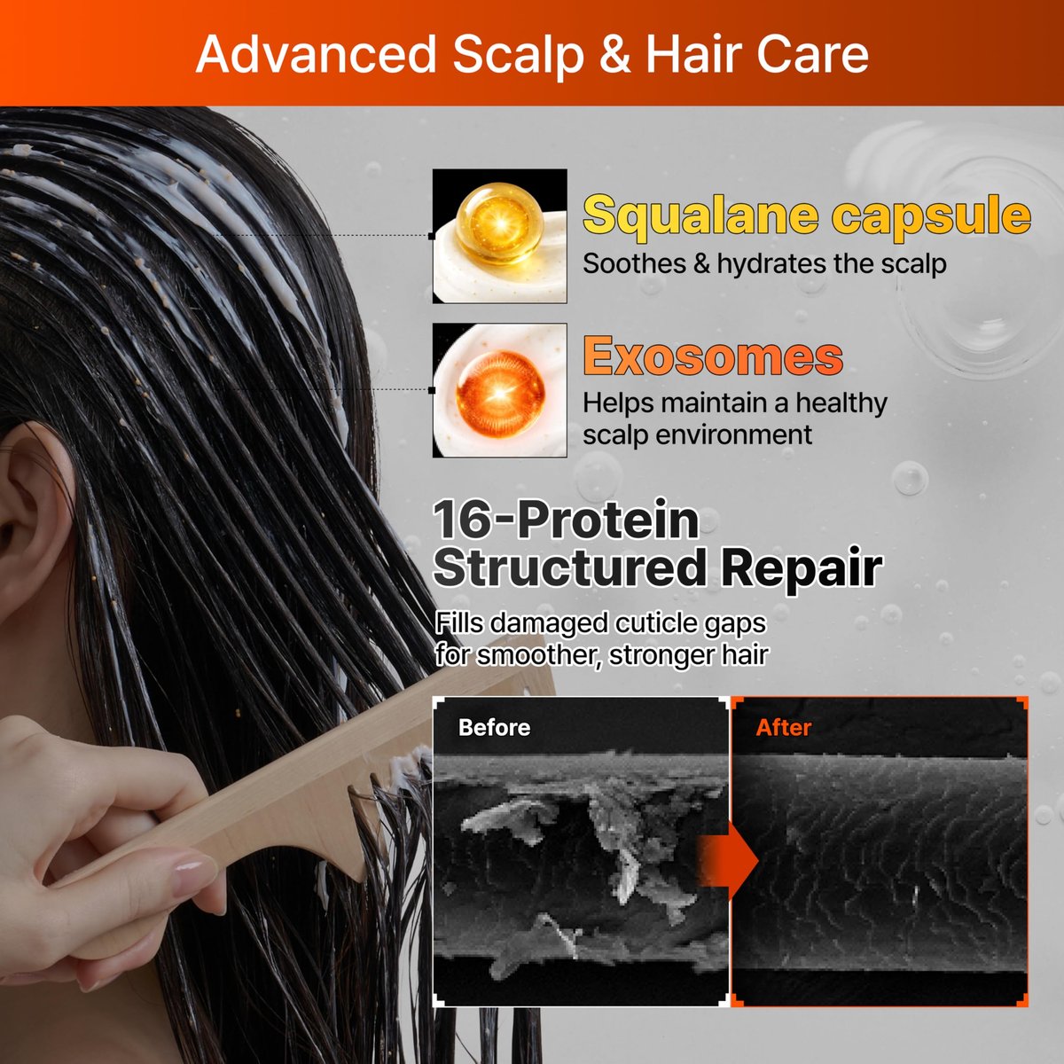lilyeve GROWTURN Capsule Treatment – Squalane & Exosome Hair Growth Mask for Damaged Hair, Korean Scalp Treatment, Sulfate & Silicone Free, 7.78 fl oz Avelisse