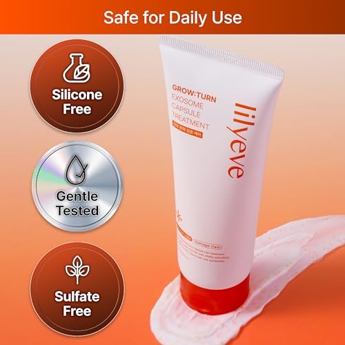 lilyeve GROWTURN Capsule Treatment – Squalane & Exosome Hair Growth Mask for Damaged Hair, Korean Scalp Treatment, Sulfate & Silicone Free, 7.78 fl oz Avelisse