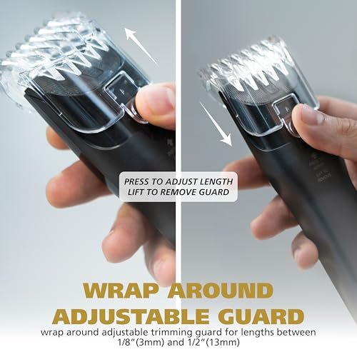 Wahl Manscaper Grizzly Rechargeable Groin & Body Hair Trimmer for Men – Extra Wide Stainless Steel Blade, Waterproof Wet/Dry, 120-Minute Runtime, USB Charging – Black Avelisse