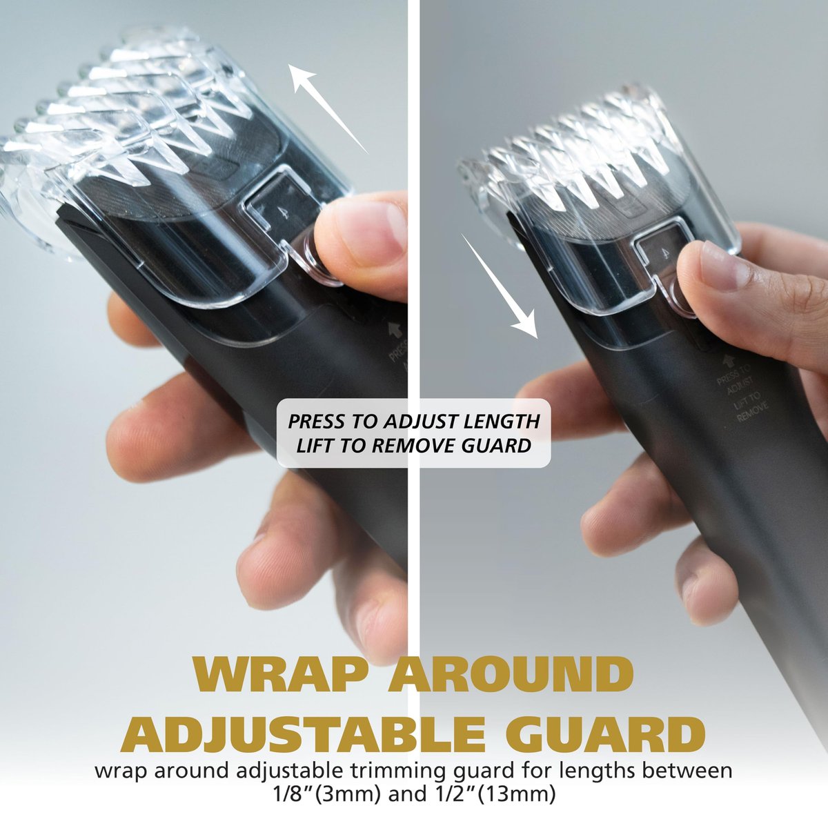Wahl Manscaper Grizzly Rechargeable Groin & Body Hair Trimmer for Men – Extra Wide Stainless Steel Blade, Waterproof Wet/Dry, 120-Minute Runtime, USB Charging – Black Avelisse