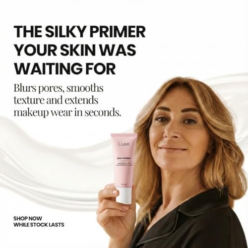 Luxe Cosmetics Pore Minimizer Face Primer – Instant Blur & Grip, Hydrating Matte Base with Niacinamide & Hyaluronic Acid, Oil Control & Fine Line Filler for All Skin Types, 1.0 oz Avelisse