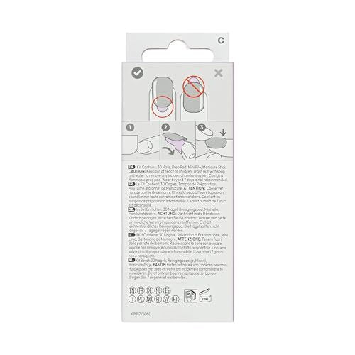 Kiss imPRESS Velvet Bunny Press-On Nails – No Glue Mani, Short Oval Shape, Green/Beige, 30 Nails Avelisse