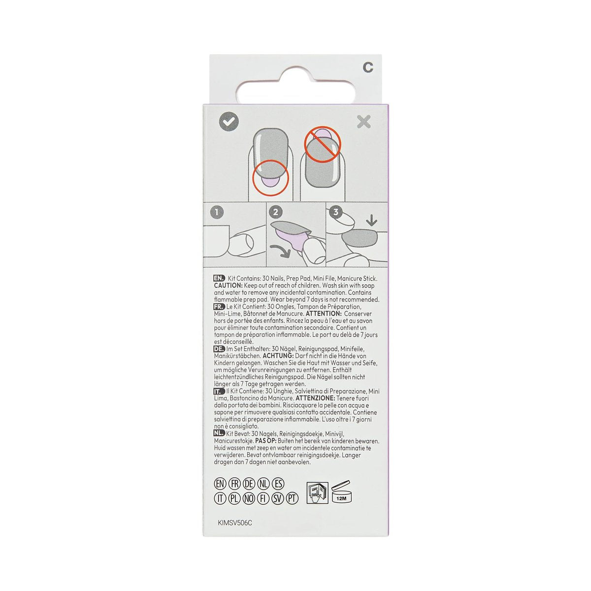 Kiss imPRESS Velvet Bunny Press-On Nails – No Glue Mani, Short Oval Shape, Green/Beige, 30 Nails Avelisse