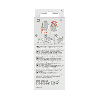 Kiss imPRESS Velvet Bunny Press-On Nails – No Glue Mani, Short Oval Shape, Green/Beige, 30 Nails Avelisse