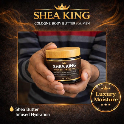 VITALSKINOIL Body Butter for Men - Cologne Scented with Shea Butter and Coconut Oil, 4.36oz Moisturizing Cream Avelisse