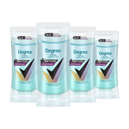Degree 3in1 Antiperspirant Deodorant 4-Pack, Sexy Intrigue, 72-Hour Protection Against Sweat, Odor and Stains, 2.6 oz Each Avelisse