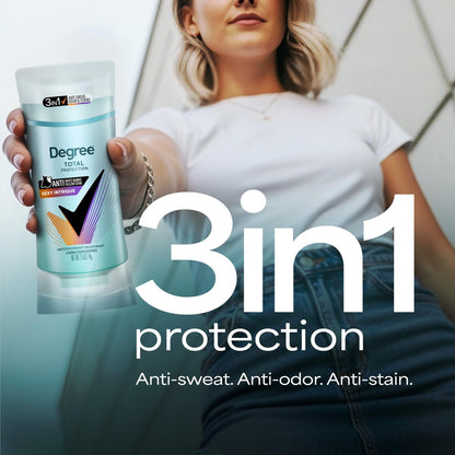 Degree 3in1 Antiperspirant Deodorant 4-Pack, Sexy Intrigue, 72-Hour Protection Against Sweat, Odor and Stains, 2.6 oz Each Avelisse
