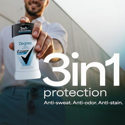 Degree Men Antiperspirant Deodorant Cool Rush 4-Pack, 72-Hour Sweat & Odor Protection, 2.6 oz Each Avelisse