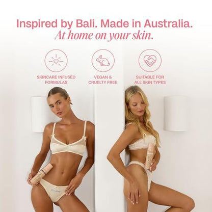 BALI BODY Deep Violet 1 Hour Express Self Tanner – Fast-Acting, Weightless Self Tanner for Natural Bronze – No-Transfer, Hydrating Quick Tan Mousse for Smooth, Radiant Skin Avelisse