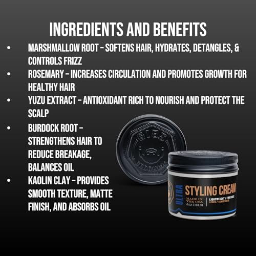 GIBS Ultra Styling Cream - 4 oz | Professional Hair Styling & Light Hold Avelisse