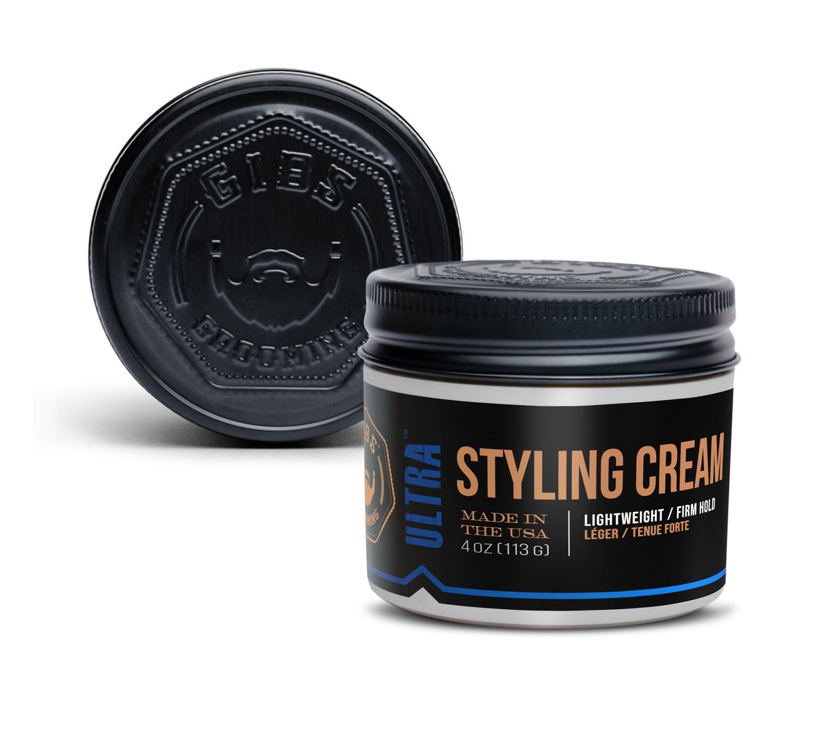 GIBS Ultra Styling Cream - 4 oz | Professional Hair Styling & Light Hold Avelisse