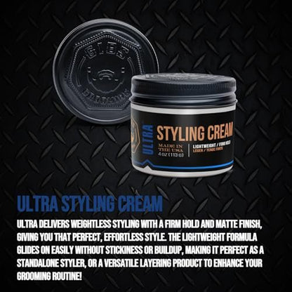 GIBS Ultra Styling Cream - 4 oz | Professional Hair Styling & Light Hold Avelisse