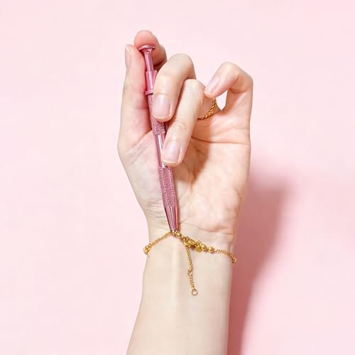 VHIPKUA 2 Pcs Piercing Changing Tools - 4-Claw Grabber & Ball Holder for Flat Back Earrings, Nose Rings, and Lip Rings - Secure Pick Up Tool for Body Jewelry (Pink) - görsel 12
