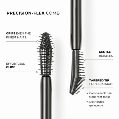 Wunderbrow Frame & Set Brow Gel - Clear Eyebrow Gel for Long-Lasting Flexible Hold, Flake-Free & Zero Residue Avelisse