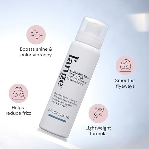 L'ANGE HAIR Extra Strength Glass Hair Anti-Frizz Thermal Blowout Extend Heat Protectant Spray, 5 fl oz Avelisse