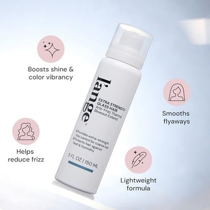 L'ANGE HAIR Extra Strength Glass Hair Anti-Frizz Thermal Blowout Extend Heat Protectant Spray, 5 fl oz Avelisse