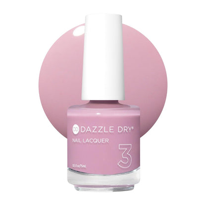 Dazzle Dry Nail Lacquer (Step 3) - Ballet Flats - Soft Pale Mauve Semi-Sheer Cream Nail Polish (0.5 fl oz) Avelisse