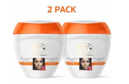 Clear Therapy + Extra Lightening Cream with Carrot Oil 13.5 fl oz 2 Pack - Face Moisturizer for Brightening Avelisse