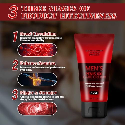 Pinnoocy Male Enhancement Cream - Body Cream for Private Parts, Men's Revitalize Enlargement Cream to Enhance Size and Performance, Get Bigger Thicker and Stronger, 1.7 oz - görsel 10