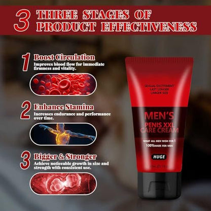 Pinnoocy Male Enhancement Cream - Body Cream for Private Parts, Men's Revitalize Enlargement Cream to Enhance Size and Performance, Get Bigger Thicker and Stronger, 1.7 oz