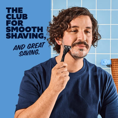Dollar Shave Club Bulk Shave Set: 16 Swift Rinse Refill Cartridges with Handle and Razor Cover Avelisse
