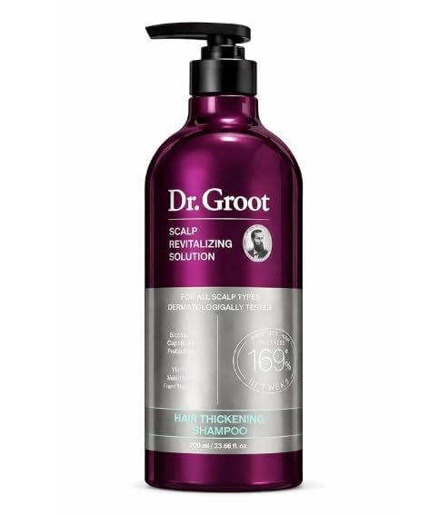 Dr Groot Scalp Revitalizing Solution Hair Thickening Shampoo - Volumizing & Strengthening Formula for All Scalp Types, Dermatologically Tested, 700 ml (23.66 fl oz) Avelisse