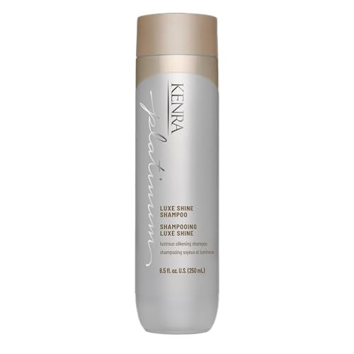 Kenra Platinum Luxe Shine Shampoo | High Shine Smoothing Shampoo for Frizzy & Dull Hair | Sulfate Free & Color Safe 8.5oz Avelisse
